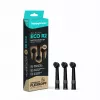 happybrush ECO R2 replacement brush heads, black, 3 pcs