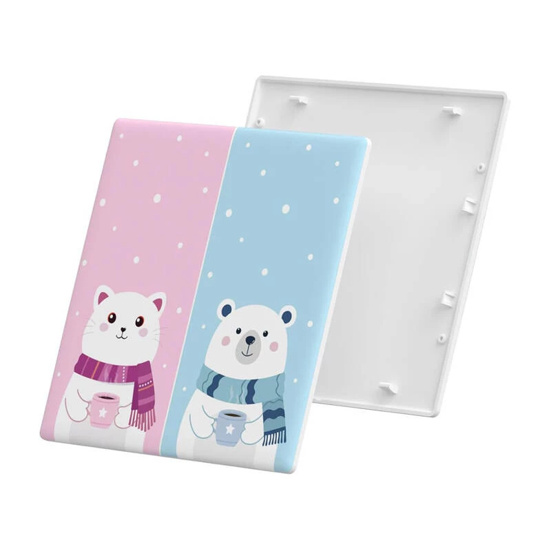 Decorative cover for Sonoff T5-2C-86-cartoon touch switch, themed faceplate for 2-gang wall touch controller