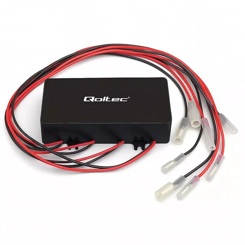 Voltage balancer QOLTEC 51098 for 48V systems — 4×12V battery equalizer