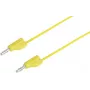 VOLTCRAFT Test Lead [Plug 4 mm - Plug 4 mm] 2 m Yellow MSB-300 (MSB-300-3-GB)