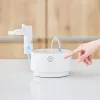 Tabletop nebulizer Omron C28P with 10 ml/min capacity, 2.65 µm particle size, white, dimensions 265×195×143 mm