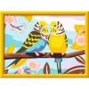 CreArt - Colourful budgerigars, Painting