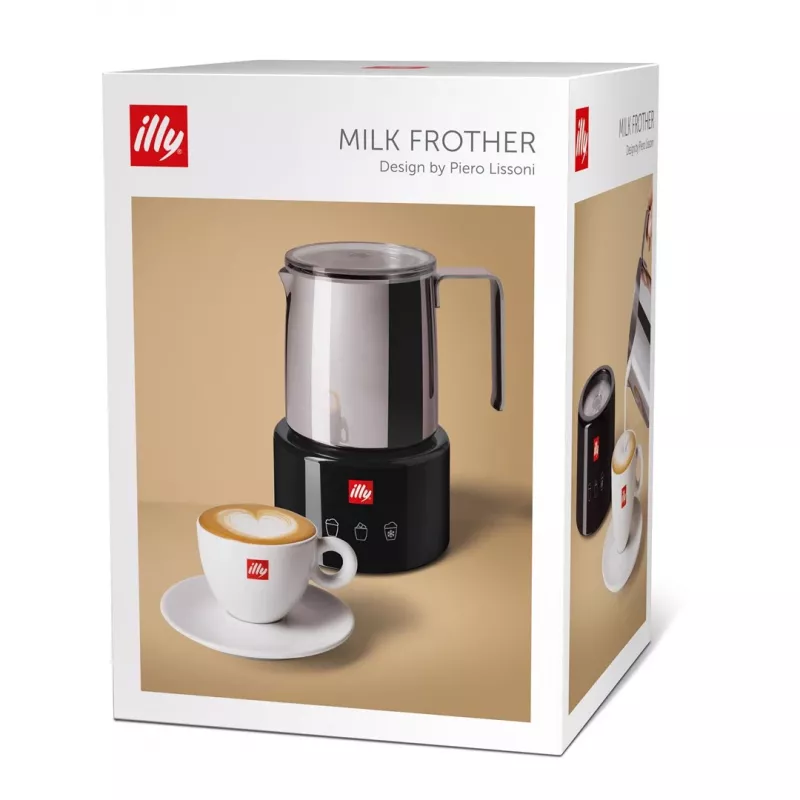 Milk Frother/Warmer Illy 23760 Black Stainless Steel 250ml