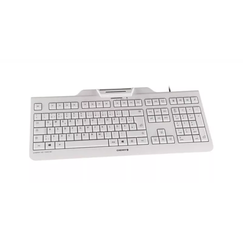 Keyboard CHERRY KC 1000 SC Corded Smartcard Keyboard Light Grey USB QWERTY UK