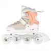 Nils Extreme NH18190 2IN1 Inline Skates WHITE/PINK SIZE. S (29-33) With Interchangeable Hockey Skates