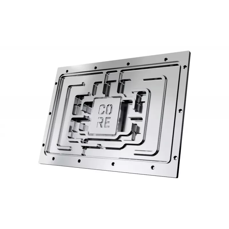 Backplate Alphacool 10270 Acrylic Aluminium Chrome Copper Nylon Black Transparent