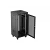 Rack cabinet LANBERG FF01-6624-23BL 24U freestanding 19 inch 600×600 mm IP20 black
