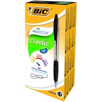 BIC Ballpoint pens ATLANTIS REFRSH 1.0 mm black, Box 12 pcs. 136717