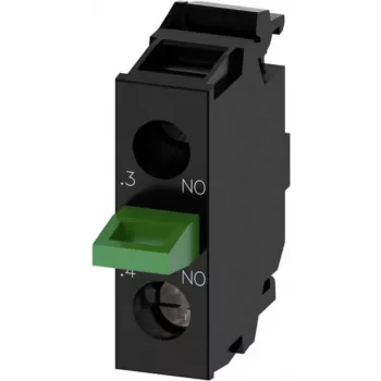 Siemens 3SU14002AA101BA0 - Screw - Black - IP40 IP20 EAC UL cUL - AC - DC - 5 - 500 V - 50 / 60 Hz