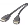 SpeaKa Professional HDMI Connection Cable 0.5 m Audio Return Channel, Gold-Plated Plug Contacts Black [1x HDMI-Plug - 1x HDMI-Plug] (SP-9024564)