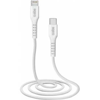 SBS TECABLELIGTC1W - 1 m - Lightning - USB C - Male - Male - White