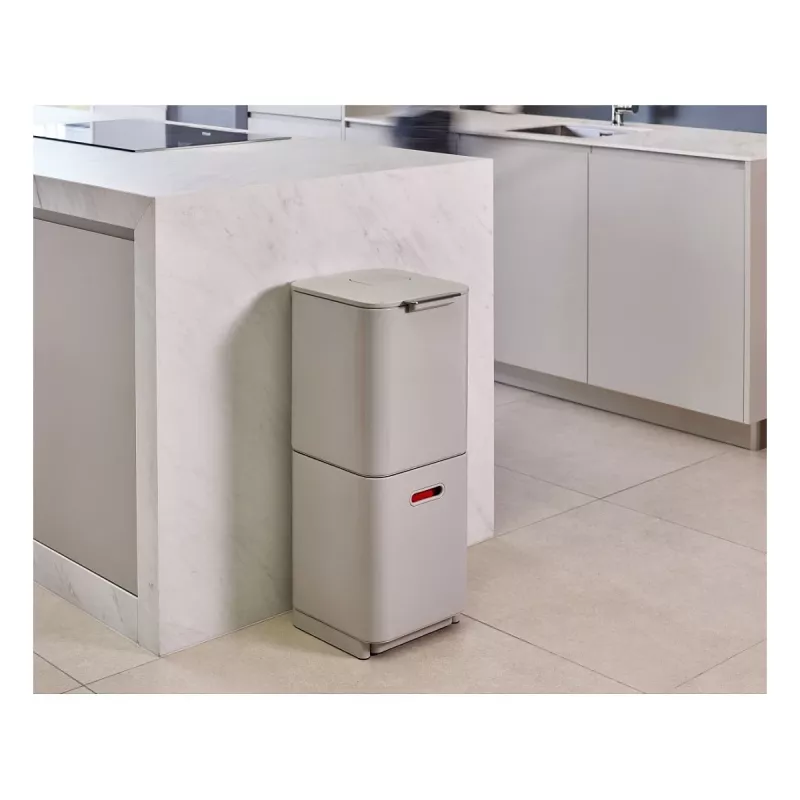 Joseph Joseph waste bin Totem 60 L stone grey