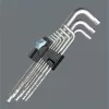 Set of hex key wrenches with ball end