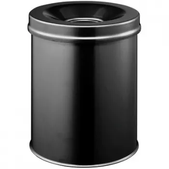 Round Steel Bin Durable 3305-01 15L