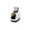 Covered cat litter box Savic Nestor White-Black 56×39×38.5 cm, plastic