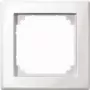 Wall plate / switch cover Merten 478125, white, screwless, single plate