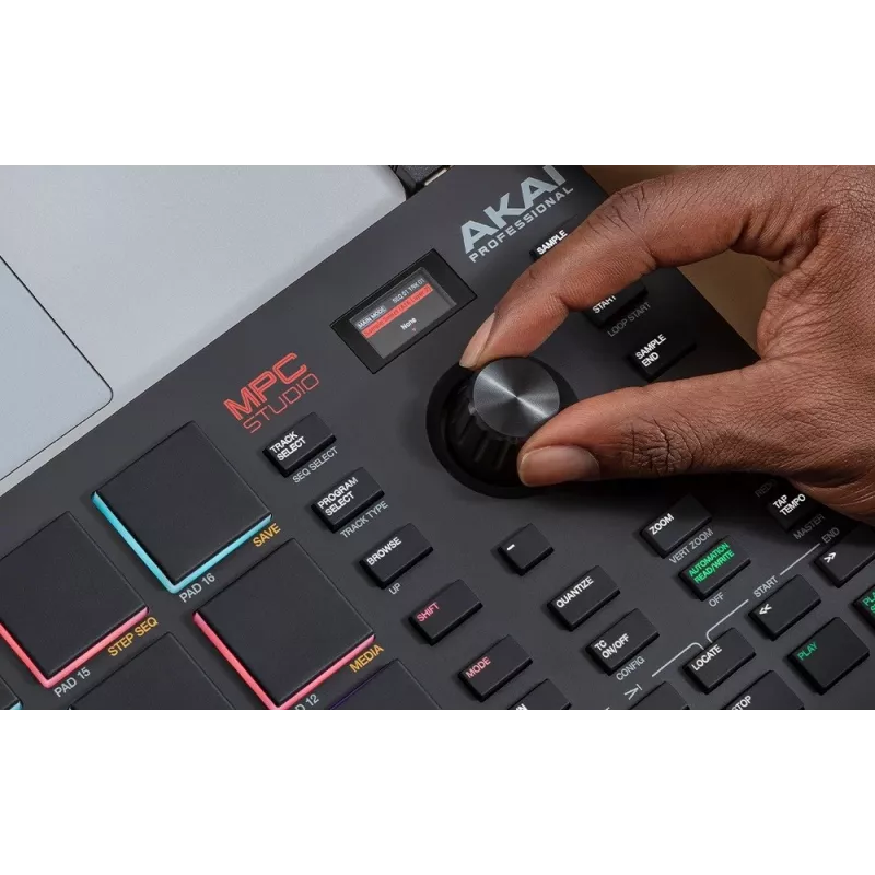 MIDI Studio Controller AKAI MPC Studio MK2 with 16 Pads, LCD, RGB Backlight, USB-MIDI, 305 mm Width