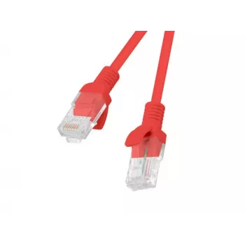 Network patch cable LANBERG PCU5-20CC-0050-R Cat5e RJ-45 to RJ-45 U/FTP 0.5 m Red