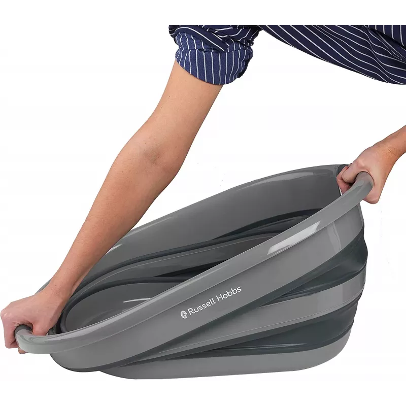 Laundry basket Russell Hobbs LA053879GRYFEU7 27L collapsible