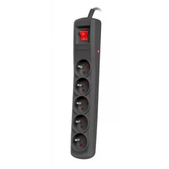 Surge Protector NATEC NSP-1713 Black 5 AC Outlets 1.5 m