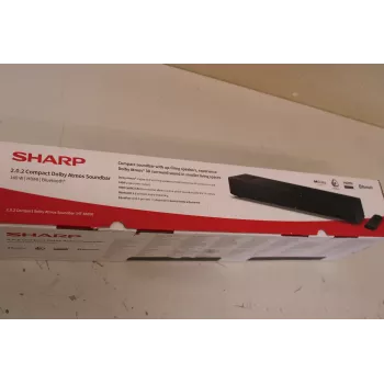 Sharp HT-SB700 2.0.2 Compact Dolby Atmos Soundbar — 140 W, Bluetooth, Wireless, Black