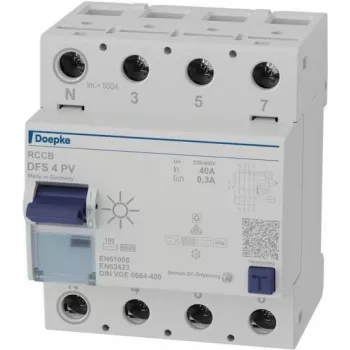 Doepke DFS4 040-4/0.30-PVFI-Circuit Breaker 4p 40 A 0.3 (09136804)