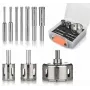 Diamond core drill set Smart SM-25-SET10G, 10 pieces, diameters 4–68 mm