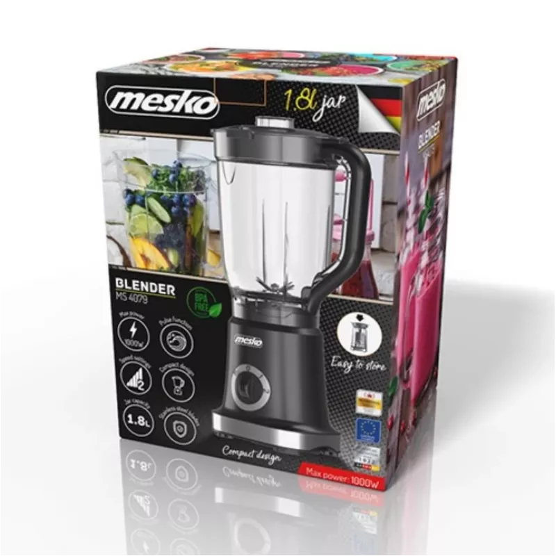 Mesko MS 4079b blender 1.8 L Tabletop blender 1000 W Black