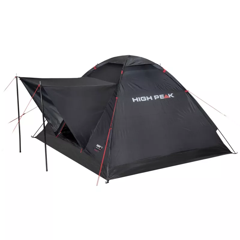 Pyramid Tent High Peak Beaver 3 3 Person Hard Frame Waterproof 150 cm