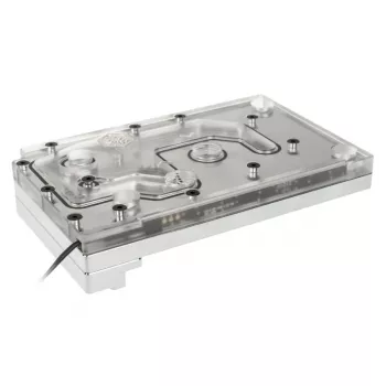 Water block BitsPower Monoblock for ASRock X399M Taichi RGB, Acrylic/Copper, Nickel-plated, 90×142×29.1 mm