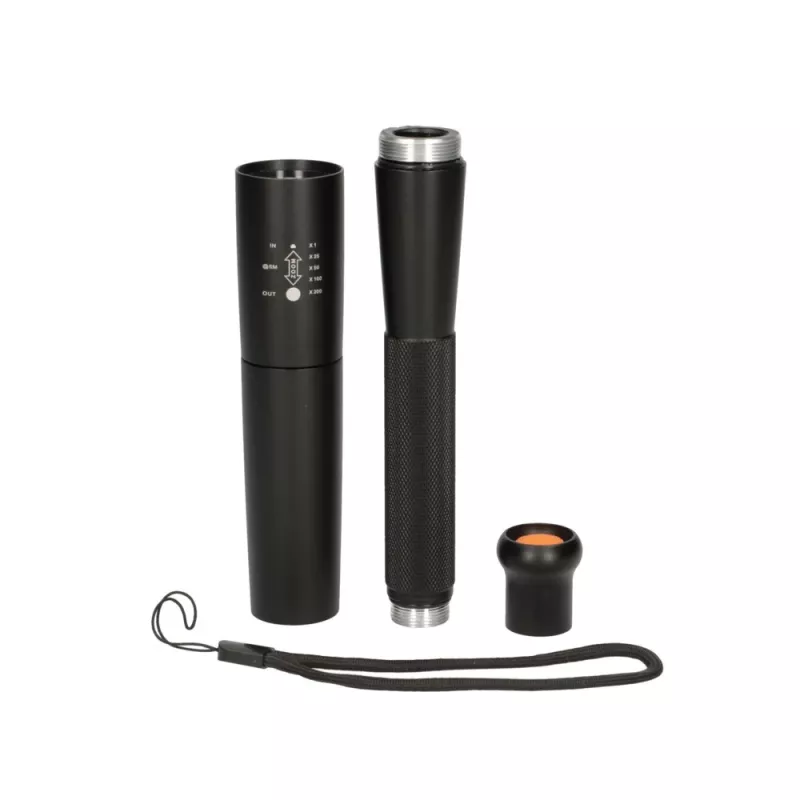 Hand flashlight Extralink EX.30851, SMD LED 10W, aluminium housing, AA 1.5V, 290×30×30 mm, black