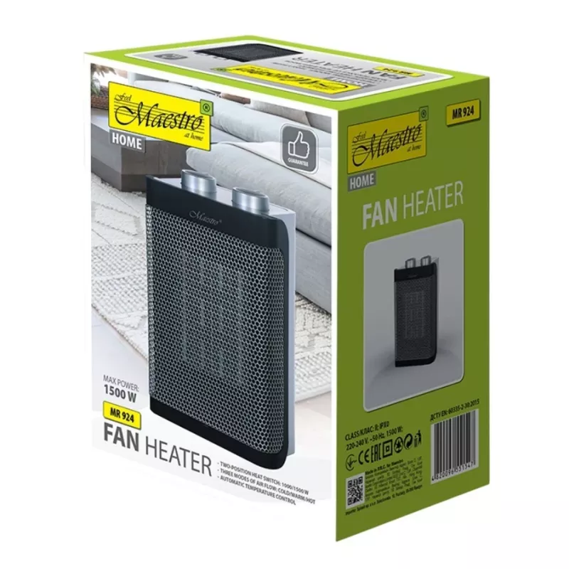 Ceramic Fan Heater Maestro MR-924 1500W