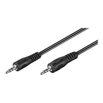 Wentronic Goobay 3,5mm-jack-Connection Cable, Black, 2.5 m - jack 3,5 mm-Plug (3-Pin, Stereo) > jack 3,5 mm-Plug (3-Pin, Stereo) (50449)