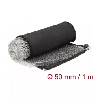 EMI Shielding Braided Sleeve DeLOCK 20849 1m x 50mm Black