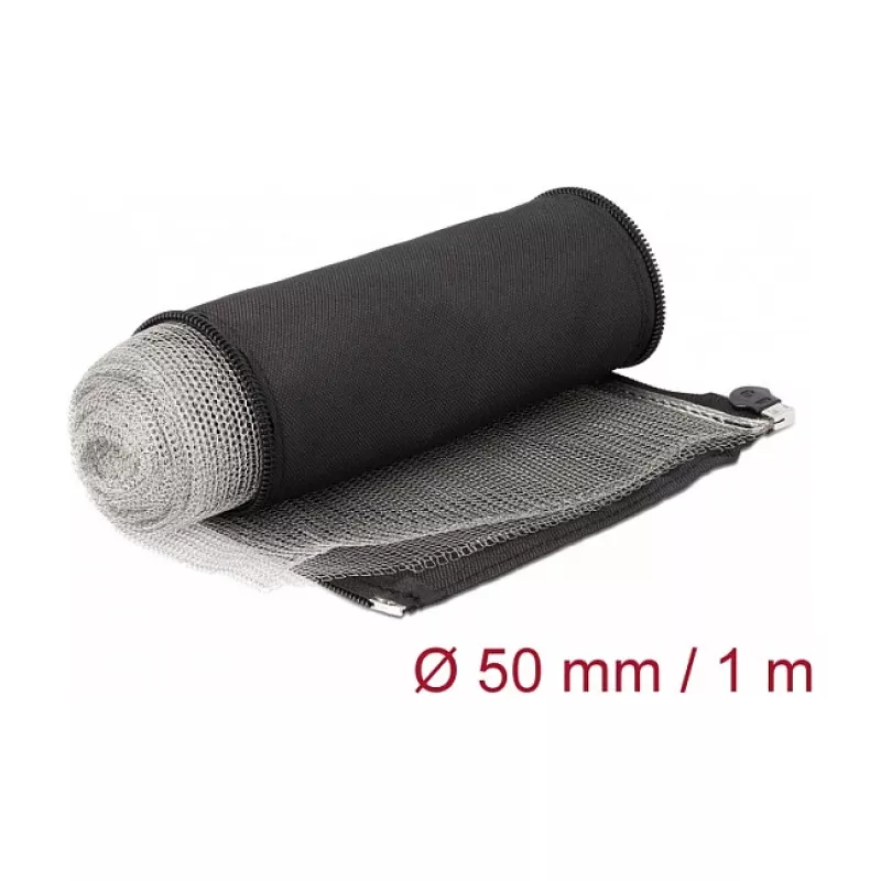 EMI Shielding Braided Sleeve DeLOCK 20849 1m x 50mm Black