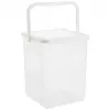 Plastic detergent container Rotho Basic 9 L model 1770101100RP, white, lid, hanger hole