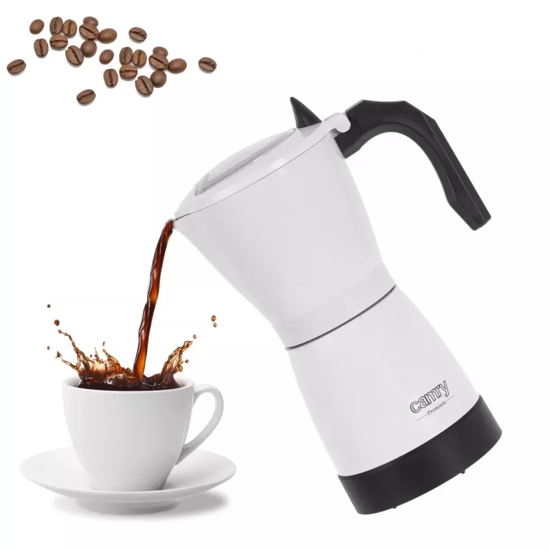 Camry | Electric Moka Coffe Maker | CR 4415w | 480 W | White