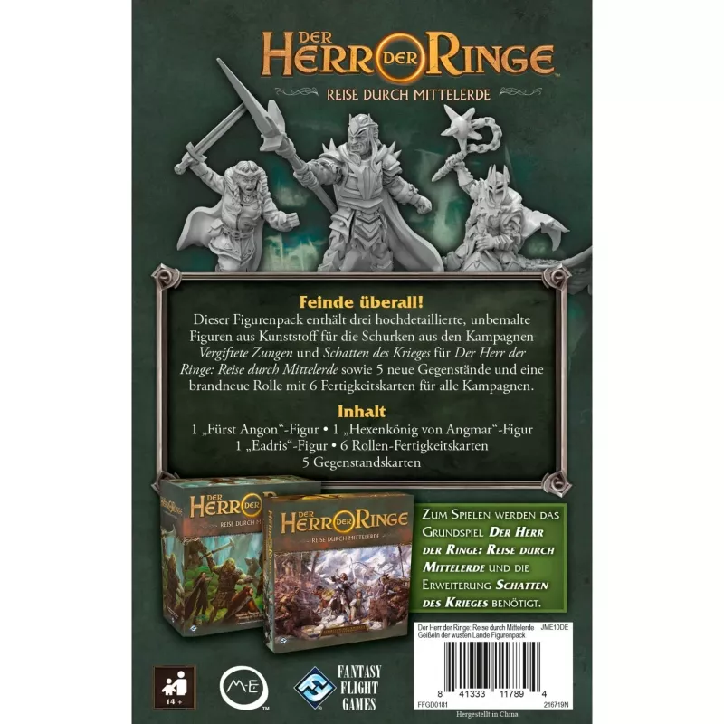 Asmodee The Lord of the Rings: Journeys in Middle-earth - Scourges of the Wasteland Expansion