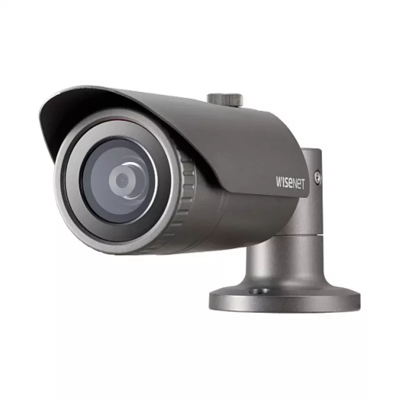 Bullet IP security camera Hanwha Wisenet QNO-6012R1 — 2.8 mm, 1920×1080, indoor/outdoor, ceiling/desk mount, black