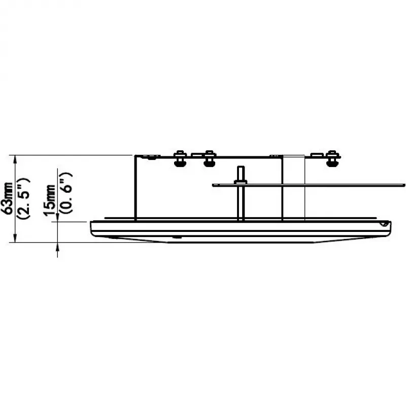 Ceiling mount ALLNET adjustable bracket for ALL-CAM2495-LVEFN camera, tilt and swivel compatible