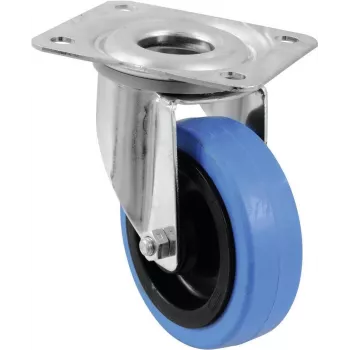 Caster wheel Roadinger 100 mm light blue