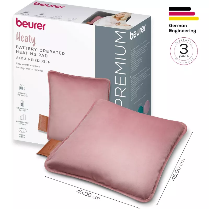 Beurer HK 77 Heaty blush-rose lavendel velvet cover (20074)