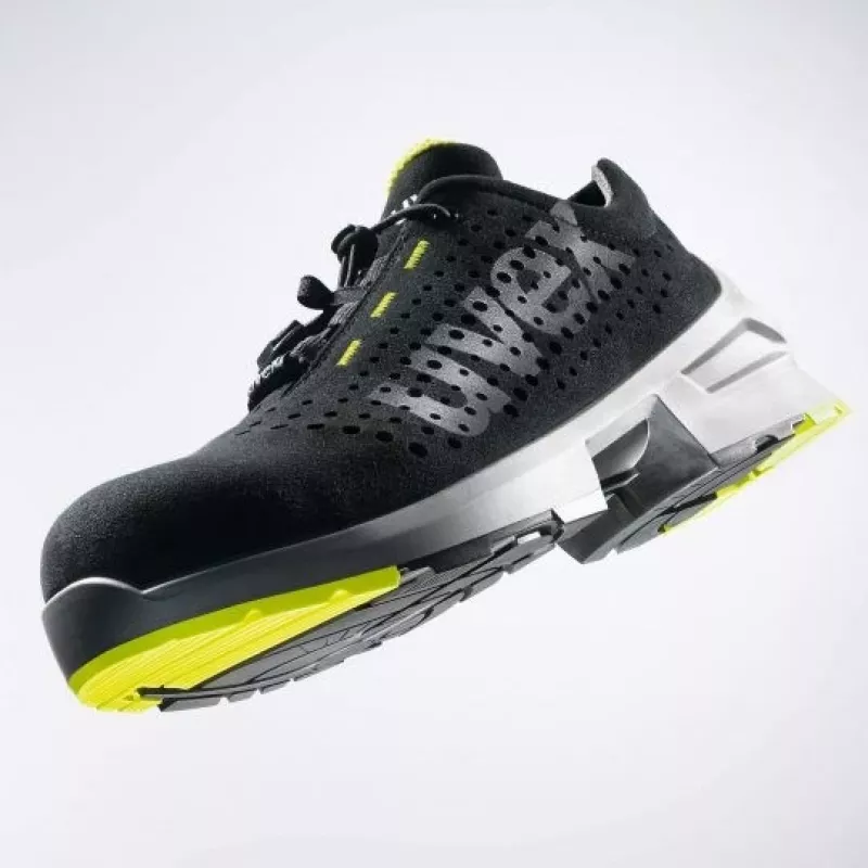 Safety shoes Uvex 85438 Unisex Adult Black Lime Polyurethane Micro velour
