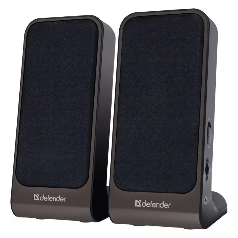 DEFENDER SPK-225 Wired 2.0 Speakers, 4 W RMS, USB/DC 5V, 3.5 mm, Black