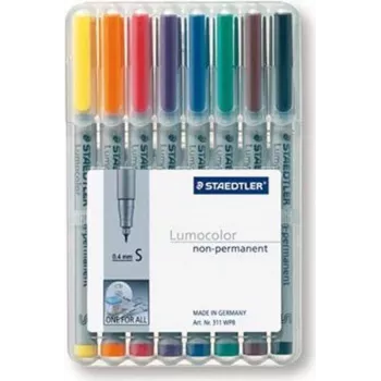 Marker Staedtler 311 WP8 8 pc(s) Black Blue Brown Green Orange Red Violet Yellow