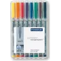 Marker Staedtler 311 WP8 8 pc(s) Black Blue Brown Green Orange Red Violet Yellow