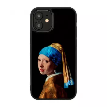 Protective iKins case for Apple iPhone 12 mini — design: Girl with a Pearl Earring