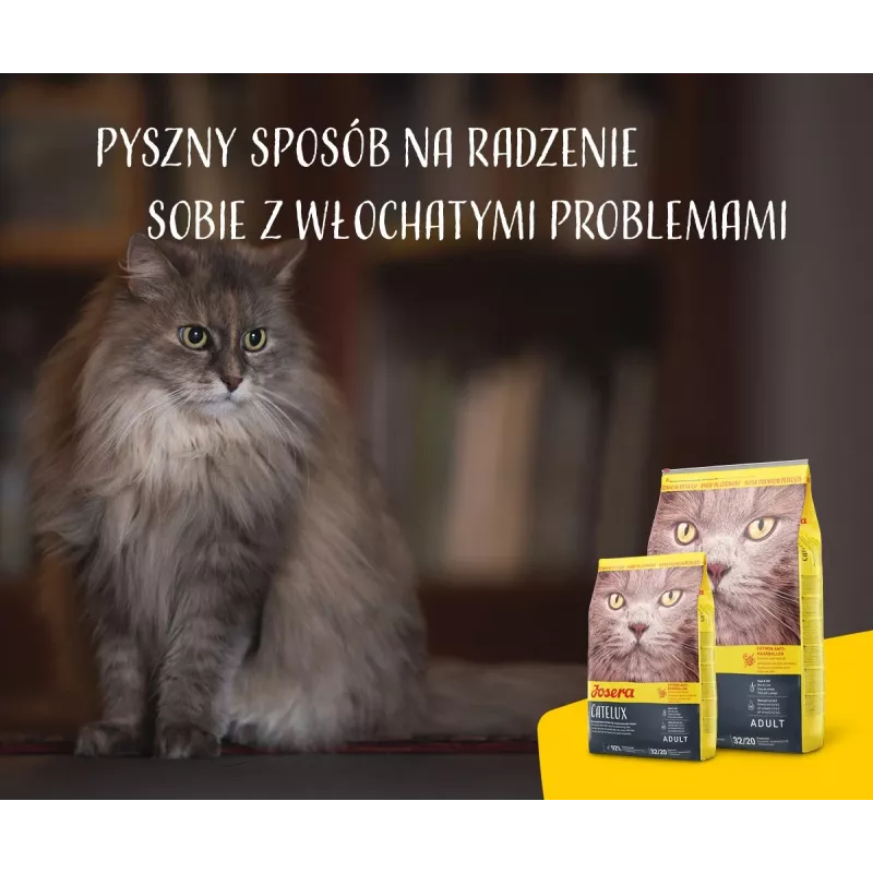 Dry cat food JOSERA Catelux Adult Duck Poultry 2 kg — dry food, 32% protein, 20% fat