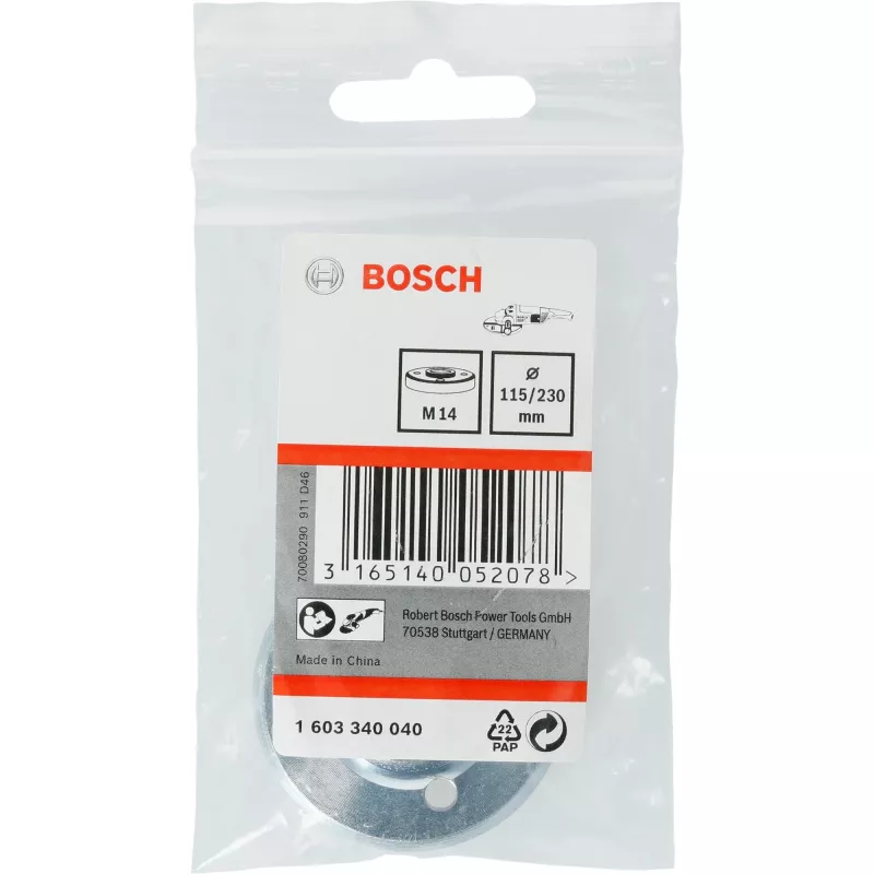 Bosch Locking Nuts, Flange nut, Bosch, Silver, Metal