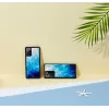 Protective case iKins for Samsung Galaxy Note 20 — blue lake and black, slim cover